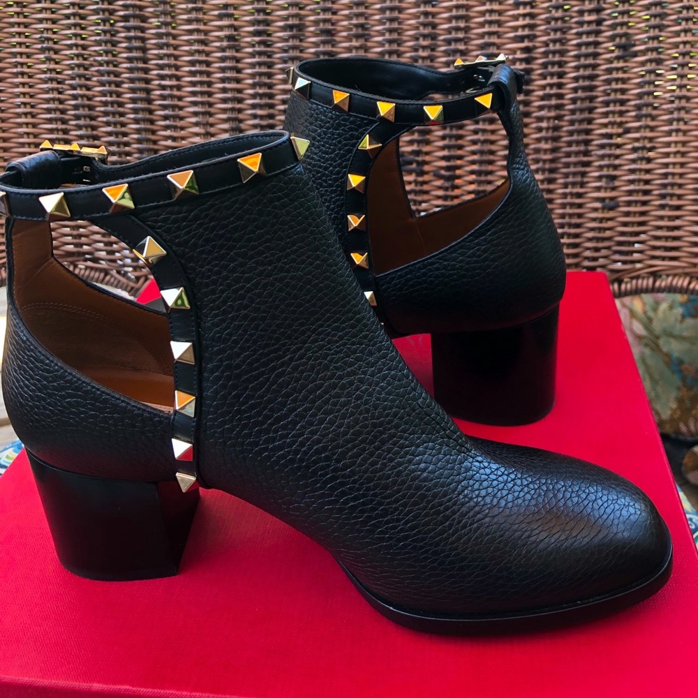 Valentino rockstud booties
